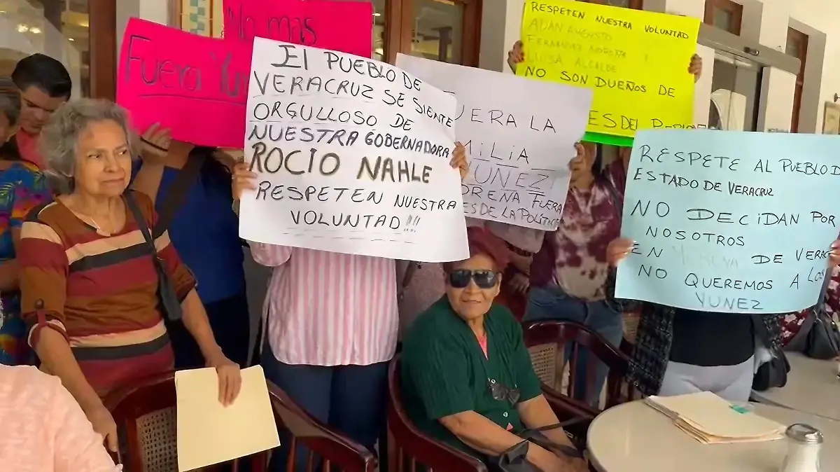 Protesta en Veracruz contra Yunes